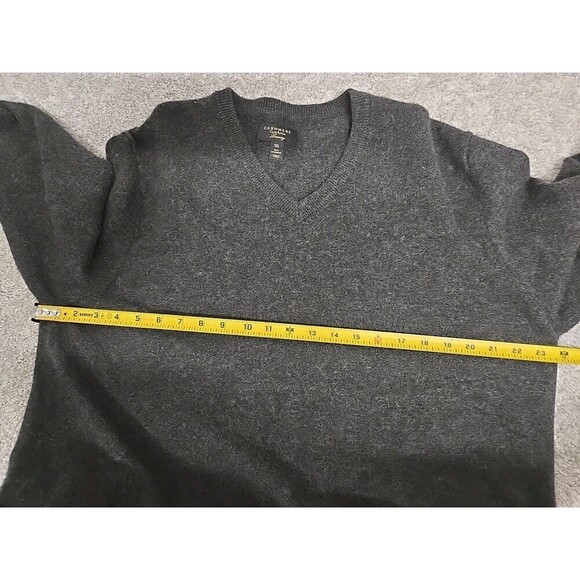 Club Room Luxury 100% Cashmere Crewneck Sweater Gray Men's Size XXL - Picture 5 of 8